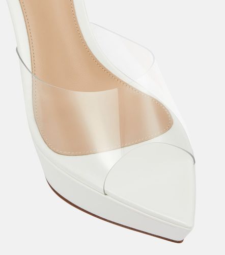 Mules Betty à plateau en PVC et cuir - Gianvito Rossi - Modalova