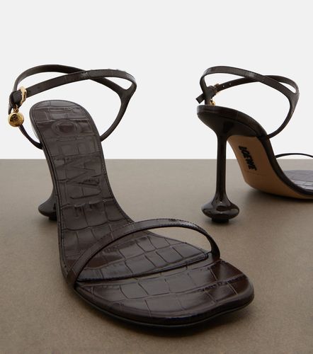 Sandales Toy en cuir façon croco - Loewe - Modalova