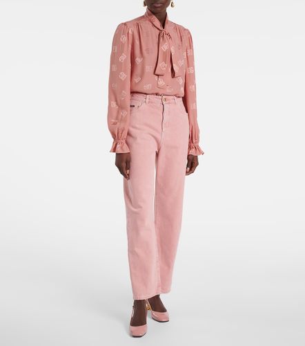 Jean droit à taille mi-haute - Dolce&Gabbana - Modalova