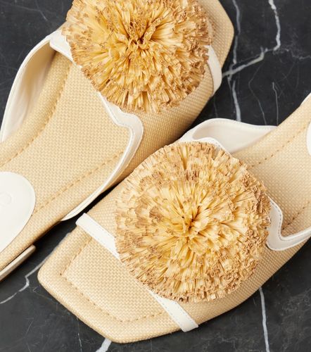 Mules Nako en raphia et cuir - Jimmy Choo - Modalova