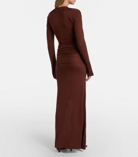 Robe longue à finitions en dentelle - Aya Muse - Modalova