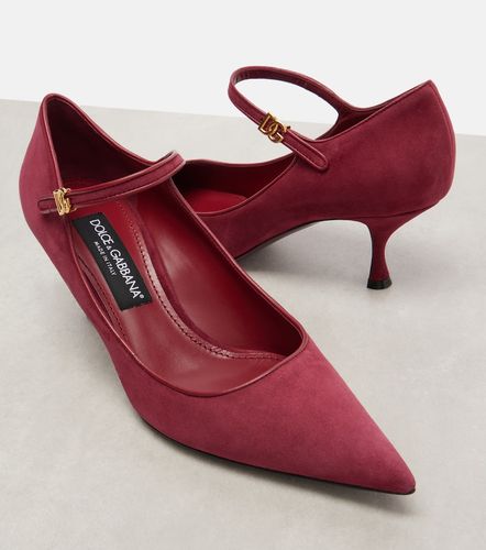 Escarpins Mary Jane DG en daim et cuir - Dolce&Gabbana - Modalova