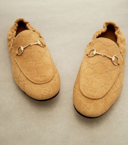 Gucci Mocassins en daim GG Horsebit - Gucci - Modalova
