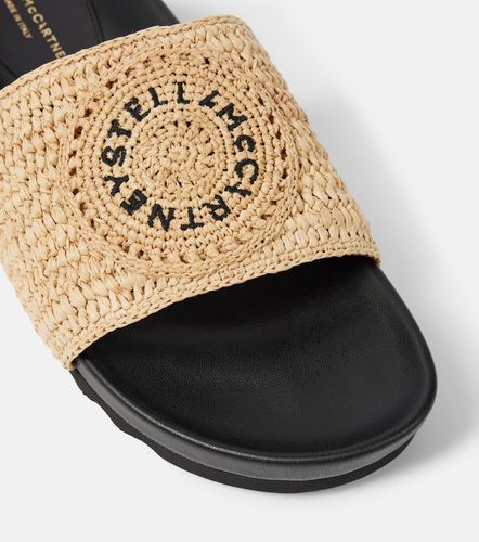 Mules Elyse en raphia à logo - Stella McCartney - Modalova