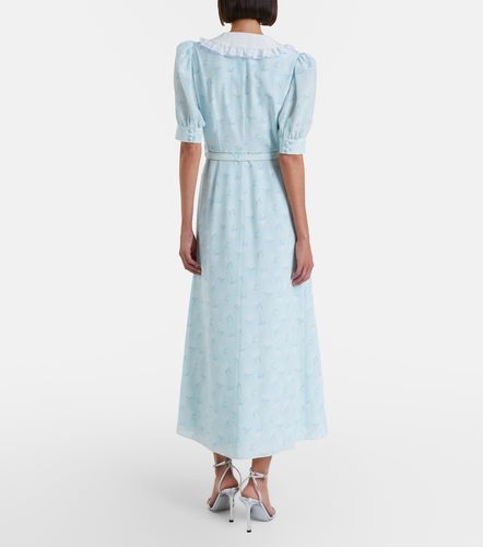 Robe en soie à fleurs - Alessandra Rich - Modalova