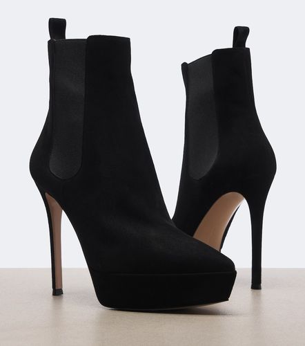 Bottines en daim à plateau - Gianvito Rossi - Modalova
