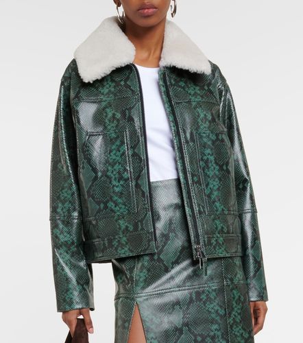 Veste Urban Jungle en cuir à imprimé serpent - Dorothee Schumacher - Modalova