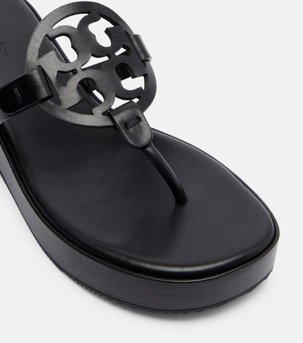 Tongs Miller en cuir à plateforme - Tory Burch - Modalova