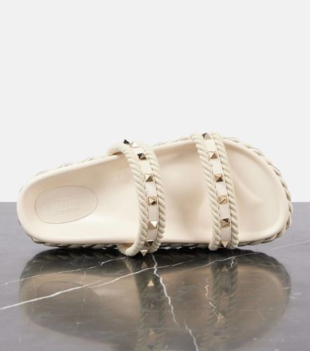 Sandales Rockstud en cuir - Valentino Garavani - Modalova