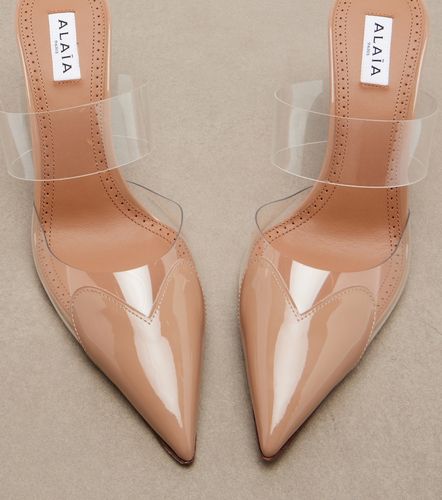 Alaïa Mules Le Cœur en cuir verni - Alaia - Modalova