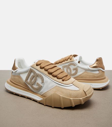 Baskets DG Athletic à empiècements en daim - Dolce&Gabbana - Modalova