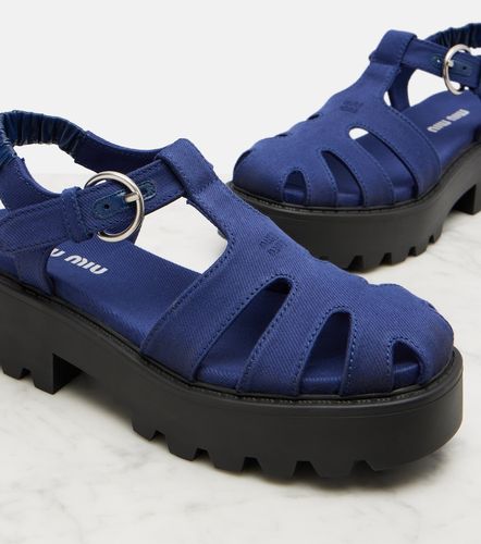 Miu Miu Sandales compensées - Miu Miu - Modalova