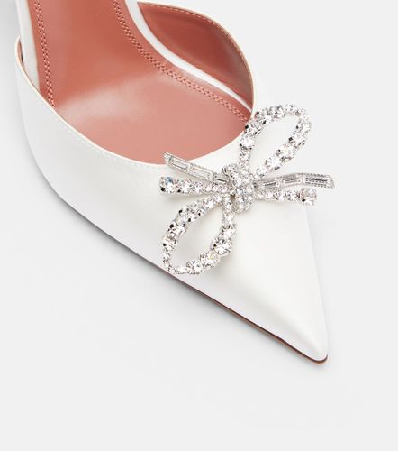Escarpins slingback Rosie 95 en satin - Amina Muaddi - Modalova