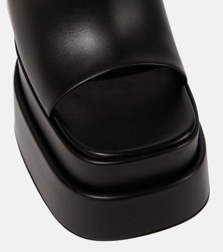 Versace Mules à plateau en cuir - Versace - Modalova