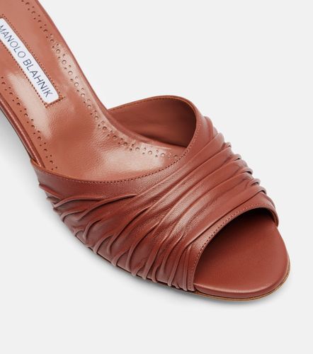 Mules Piruabar en cuir - Manolo Blahnik - Modalova