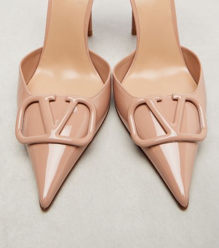 Escarpins Logo 100 en cuir verni - Valentino Garavani - Modalova