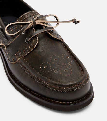 Chaussures bateau Monili en cuir - Brunello Cucinelli - Modalova