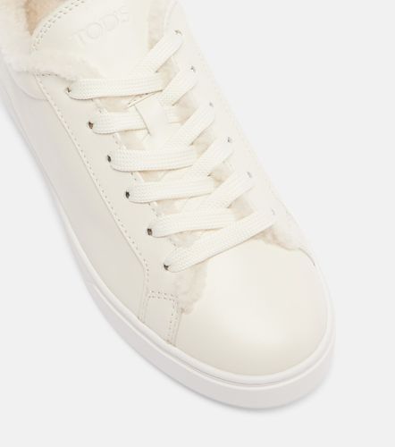Baskets Cassetta en cuir et shearling - Tod's - Modalova