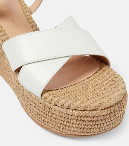 Sandales compensées en daim - Gianvito Rossi - Modalova