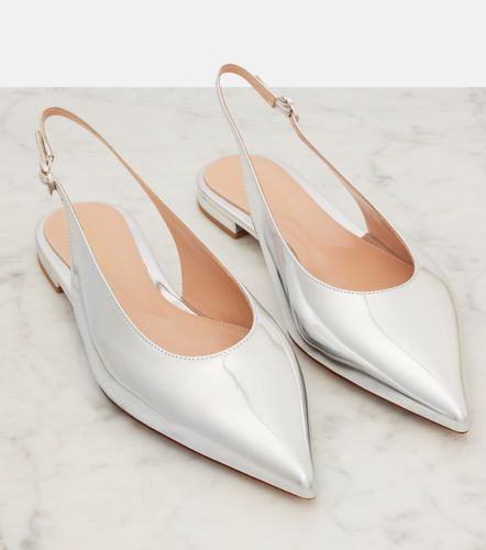 Ballerines slingback Robbie en cuir métallisé - Gianvito Rossi - Modalova