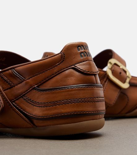 Ballerines Gymnasium en cuir - Miu Miu - Modalova