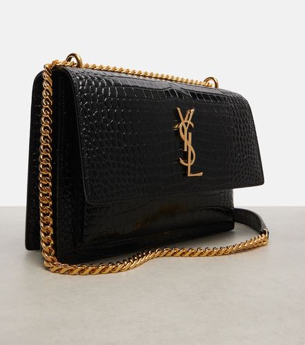 Sac Sunset Medium en cuir embossé - Saint Laurent - Modalova