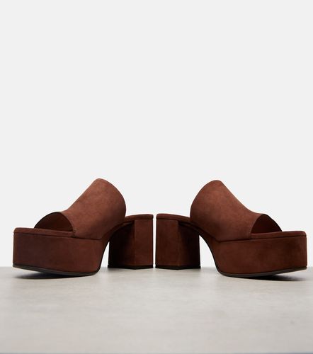 Mules à plateau en daim - Gianvito Rossi - Modalova