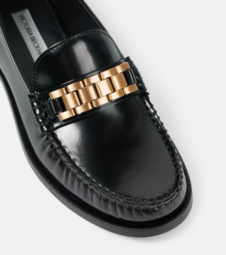 Mocassins Chain en cuir - Victoria Beckham - Modalova