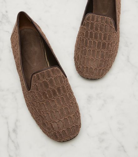 Mocassins en daim à ornements - Brunello Cucinelli - Modalova