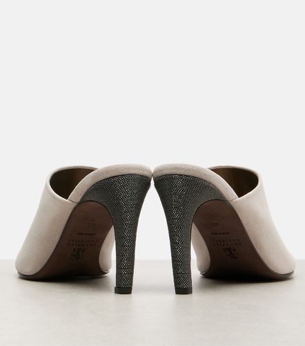 Mules Monili en daim - Brunello Cucinelli - Modalova