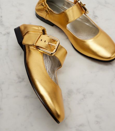Ballerines Mary Jane Amy en cuir métallisé - Bottega Veneta - Modalova