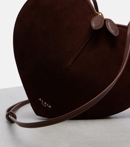 Alaïa Sac à bandoulière Le Cœur Small en cuir et daim - Alaia - Modalova