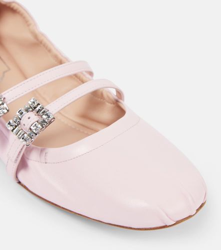 Ballerines Mary Jane en cuir à cristaux - Roger Vivier - Modalova