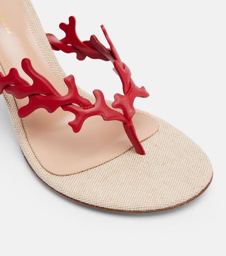 Mules Ocean en toile et cuir - Gianvito Rossi - Modalova