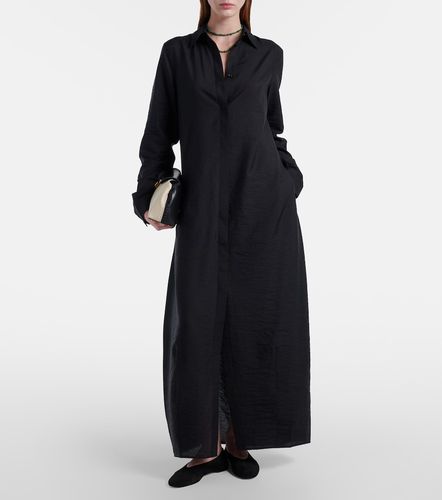 Robe chemise en soie mélangée - Toteme - Modalova