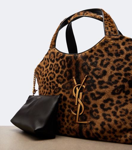 Cabas Icare en cuir façon poulain - Saint Laurent - Modalova
