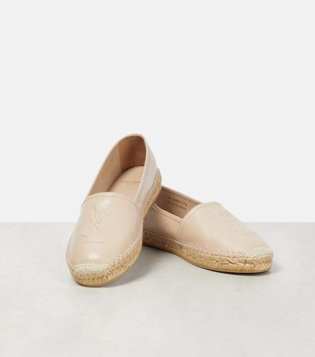 Espadrilles Monogram en cuir - Saint Laurent - Modalova