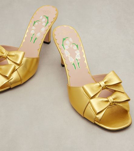 Mules Bowow 75 en cuir métallisé - Valentino Garavani - Modalova