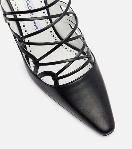 Mules Netas 90 en cuir - Manolo Blahnik - Modalova