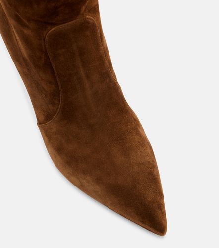 Bottes Hansen 85 en daim - Gianvito Rossi - Modalova