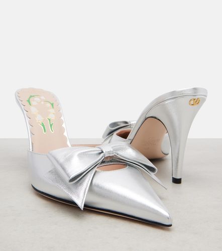 Mules en cuir métallisé - Valentino Garavani - Modalova