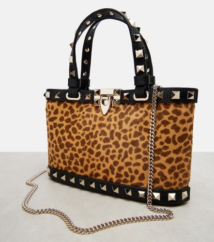 Sac Rockstud en cuir façon poulain - Valentino Garavani - Modalova