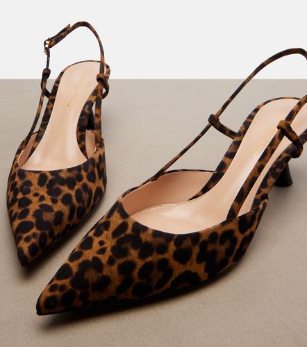 Sandales slingback Ascent en daim - Gianvito Rossi - Modalova