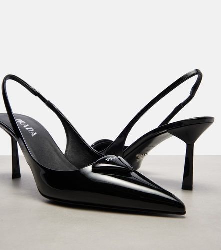 Escarpins slingback en cuir verni - Prada - Modalova