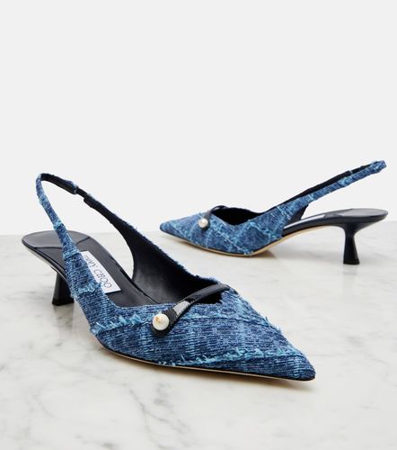 Escarpins slingback Amita en denim - Jimmy Choo - Modalova
