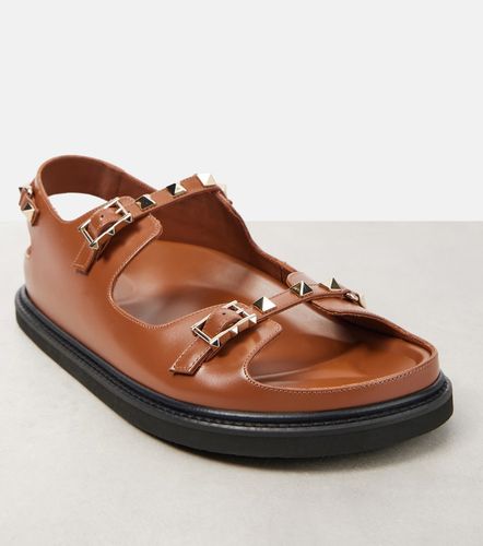Sandales Rockstud en cuir - Valentino Garavani - Modalova