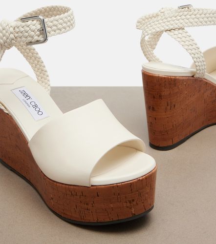 Sandales compensées Jory en cuir - Jimmy Choo - Modalova