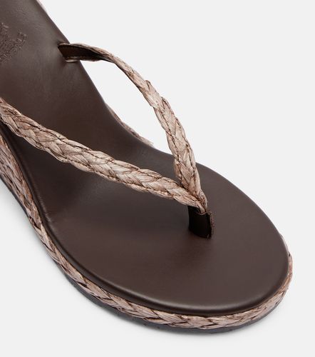 Tongs compensées Etheria en raphia - Ancient Greek Sandals - Modalova