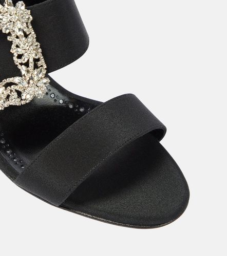 Mules Gable à satin à ornements - Manolo Blahnik - Modalova