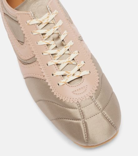 Baskets en satin et cuir - Dries Van Noten - Modalova